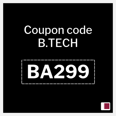 Coupon discount code for B.TECH 5% OFF