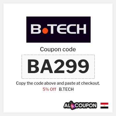 Coupon for B.TECH (BA299) 5% Off