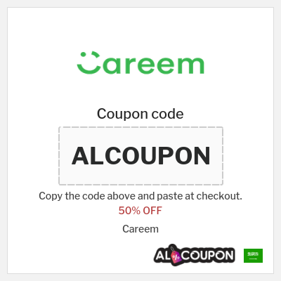 Coupon for Careem (ALCOUPON) 50% OFF