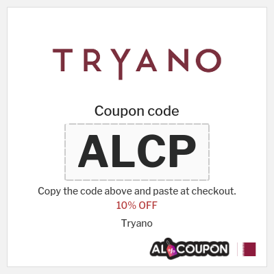 Coupon discount code for Tryano 10% coupon code