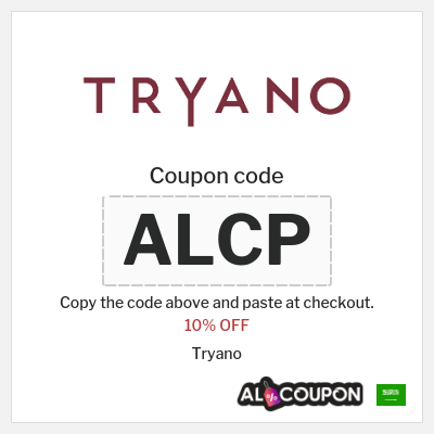 Coupon discount code for Tryano 10% coupon code