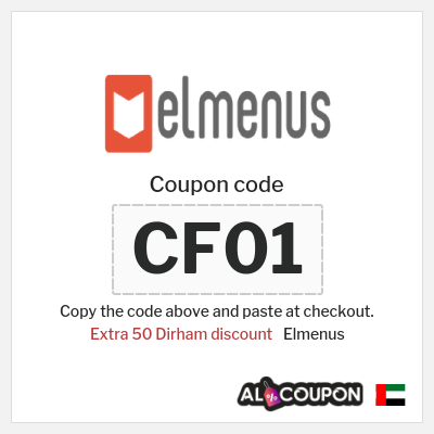 Coupon discount code for Elmenus 40 Dirham OFF