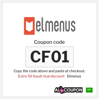 Coupon discount code for Elmenus 40 Saudi riyal OFF