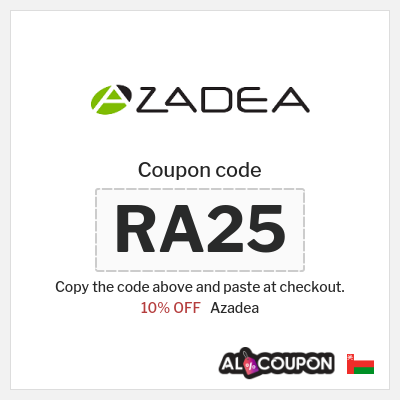 Coupon discount code for Azadea 15% OFF