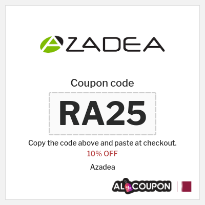 Coupon discount code for Azadea 15% OFF