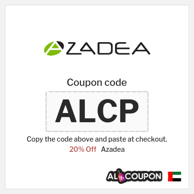 Coupon discount code for Azadea 20% OFF