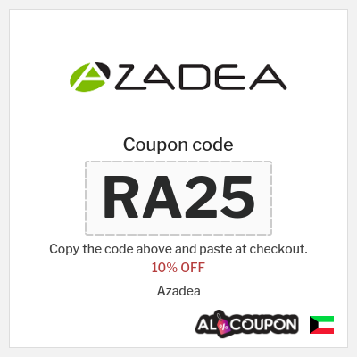 Coupon for Azadea (RA25) 10% OFF