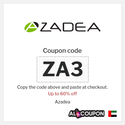 Coupon for Azadea (ZA3) Up to 60% off
