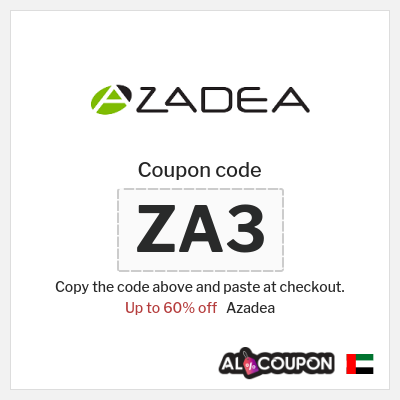 Coupon for Azadea (ZA3) Up to 60% off