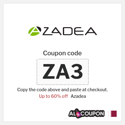 Coupon for Azadea (ZA3) Up to 60% off