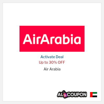 Coupon discount code for Air Arabia 30% Discount