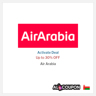 Coupon discount code for Air Arabia 30% Discount