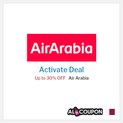 Coupon discount code for Air Arabia 30% Discount