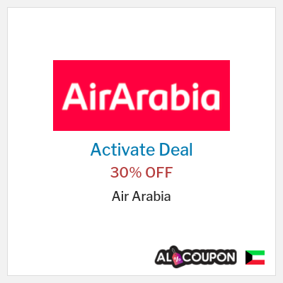 Special Deal for Air Arabia 30% OFF