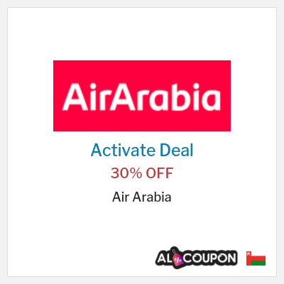 Special Deal for Air Arabia 30% OFF