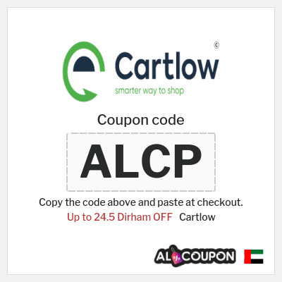Coupon for Cartlow (ALCP) Up to 24.5 Dirham OFF