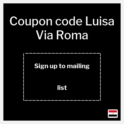 Coupon discount code for Luisa Via Roma Up to 50% OFF