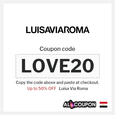 Coupon for Luisa Via Roma (LOVE20) Up to 50% OFF