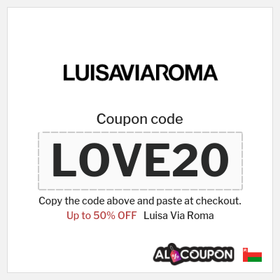 Coupon for Luisa Via Roma (LOVE20) Up to 50% OFF