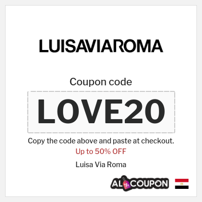 Coupon for Luisa Via Roma (LOVE20) Up to 50% OFF