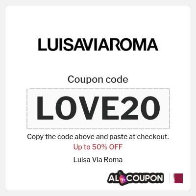 Coupon for Luisa Via Roma (LOVE20) Up to 50% OFF