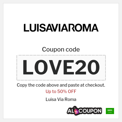 Coupon for Luisa Via Roma (LOVE20) Up to 50% OFF