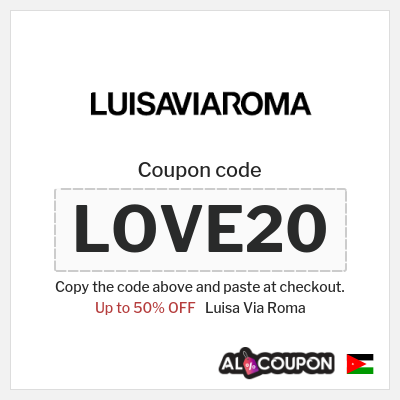 Coupon for Luisa Via Roma (LOVE20) Up to 50% OFF