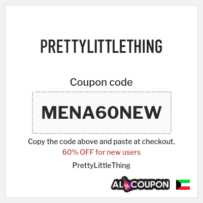 Coupon discount code for PrettyLittleThing Up to 15% OFF