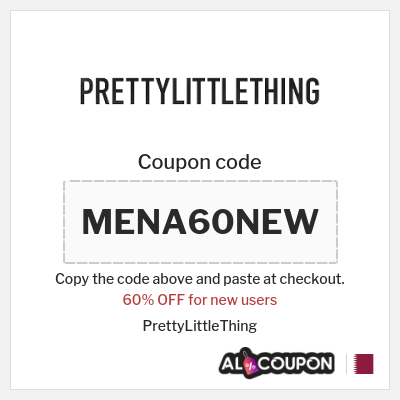 Coupon discount code for PrettyLittleThing Up to 15% OFF