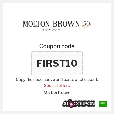 Coupon for Molton Brown (FIRST10) Special offers