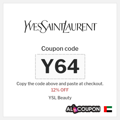 Coupon discount code for YSL Beauty 12% OFF