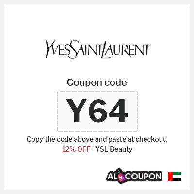 Coupon discount code for YSL Beauty 12% OFF