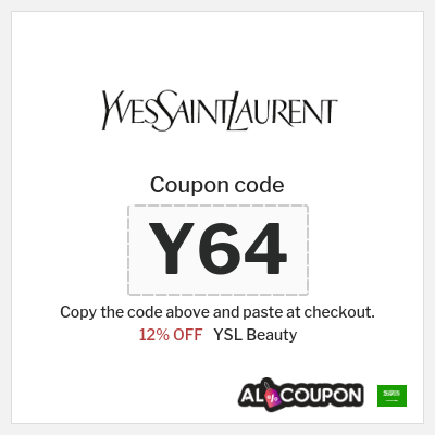 Coupon for YSL Beauty (Y64) 12% OFF