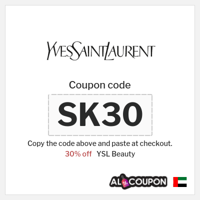 Coupon for YSL Beauty (SK30) 30% off