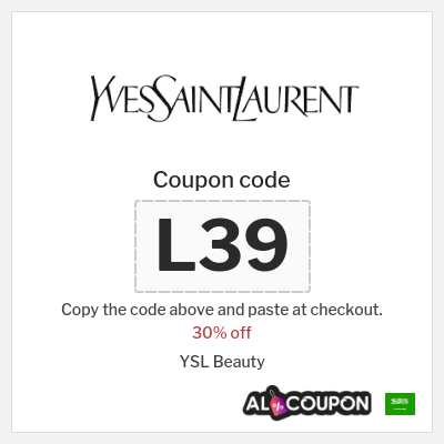 Coupon for YSL Beauty (L39) 30% off
