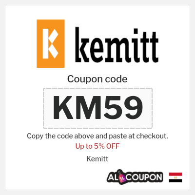 Coupon discount code for Kemitt 5% OFF