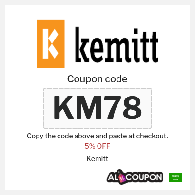 Coupon discount code for Kemitt 5% OFF