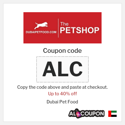 Coupon for Dubai Pet Food (ALC) Up to 40% off