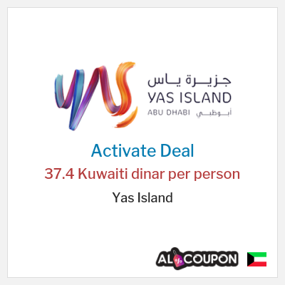 Special Deal for Yas Island 37.4 Kuwaiti dinar per person