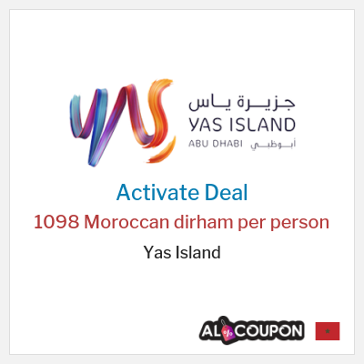 Special Deal for Yas Island 1098 Moroccan dirham per person
