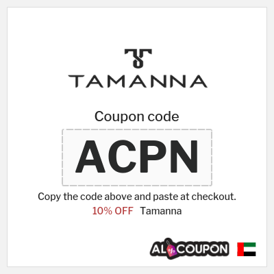 Coupon discount code for Tamanna 17.5% OFF