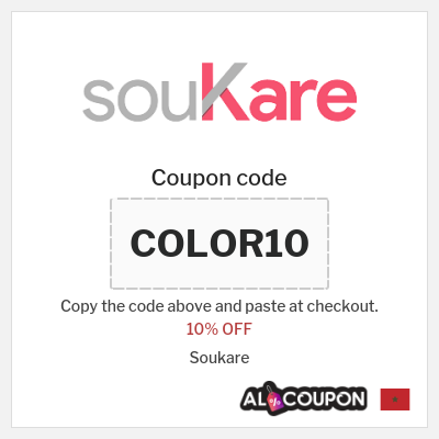 Coupon discount code for Soukare 10% OFF