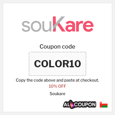 Coupon discount code for Soukare 10% OFF