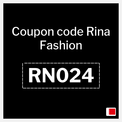 Coupon discount code for Rina Fashion 12% OFF
