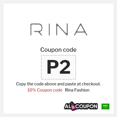 Coupon for Rina Fashion (P2) 10% Coupon code