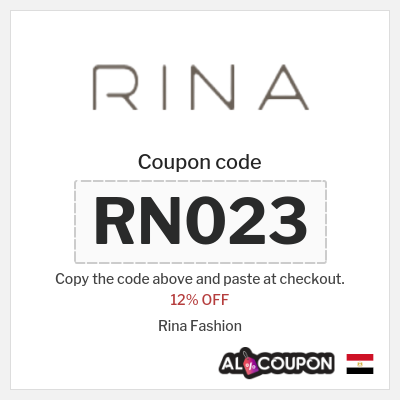 Coupon for Rina Fashion (RN023) 12% OFF