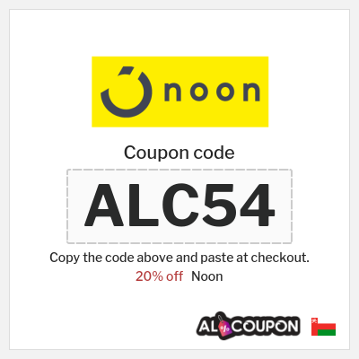 Noon Coupon (ALC54) Noon promo code 2025 for first order