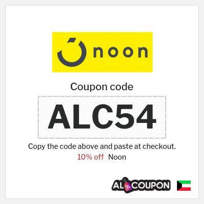 Coupon for Noon (ALC54) 10% off