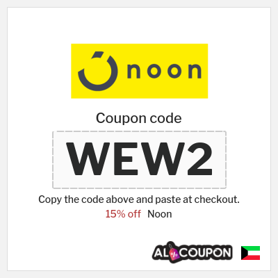Noon Coupon (WEW2) Noon Promo Code 2026 for First Order