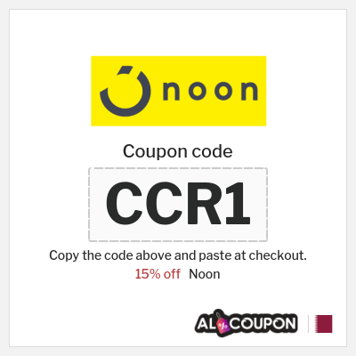 Noon Coupon (CCR1) Noon Promo Code 2026 for First Order